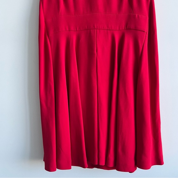 Alexander McQueen Red Cape-Back Mini Dresss - Picture 4 of 10
